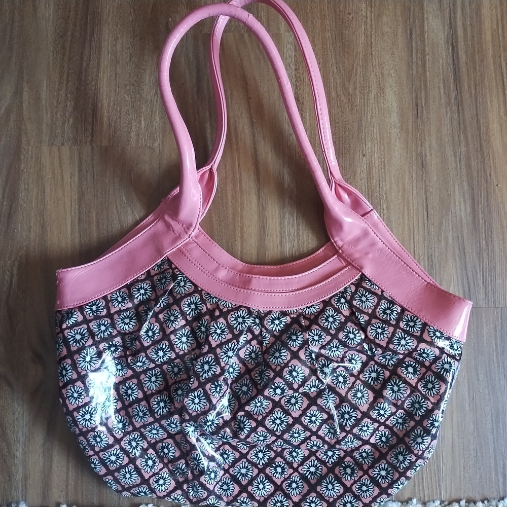 Vera Bradley Pink and Black Shoulder Bag